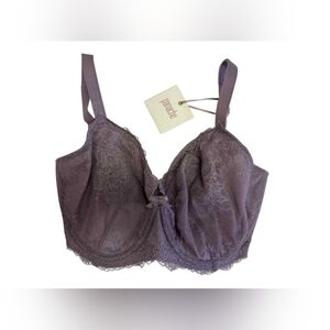 Panache NWT Ava Plunge Dusky Lilac Lace Bra Size 32H